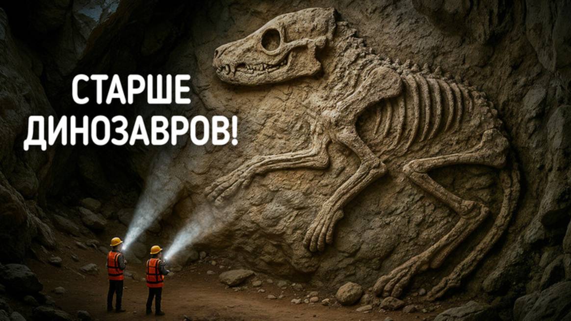 Археологи нашли ископаемое  Старше динозавров  древняя собака!? 