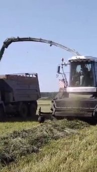 Заготовка зеленой массы на сенаж на комбайне F 2750