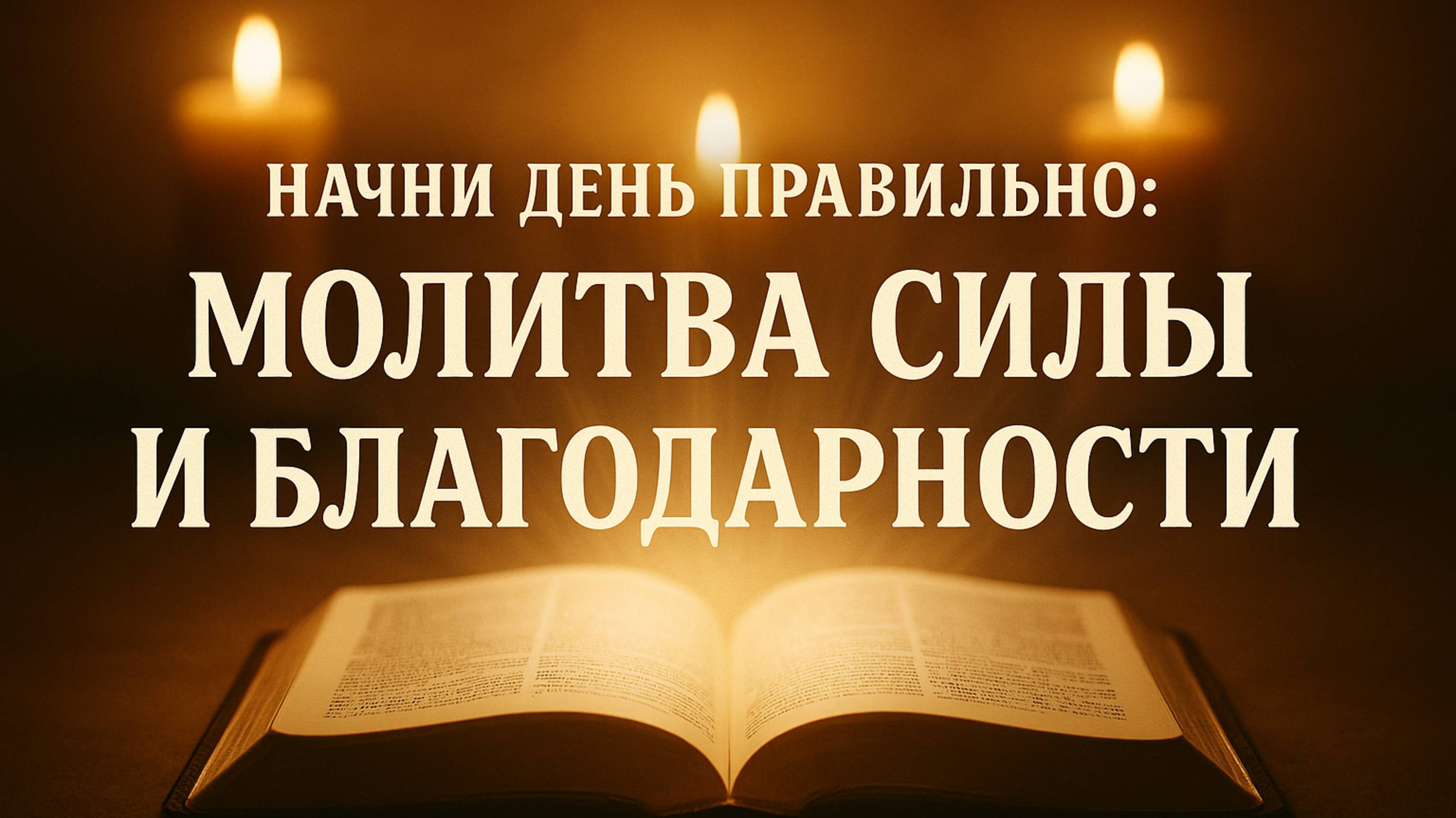 Начни день правильно: Молитва силы и благодарности
