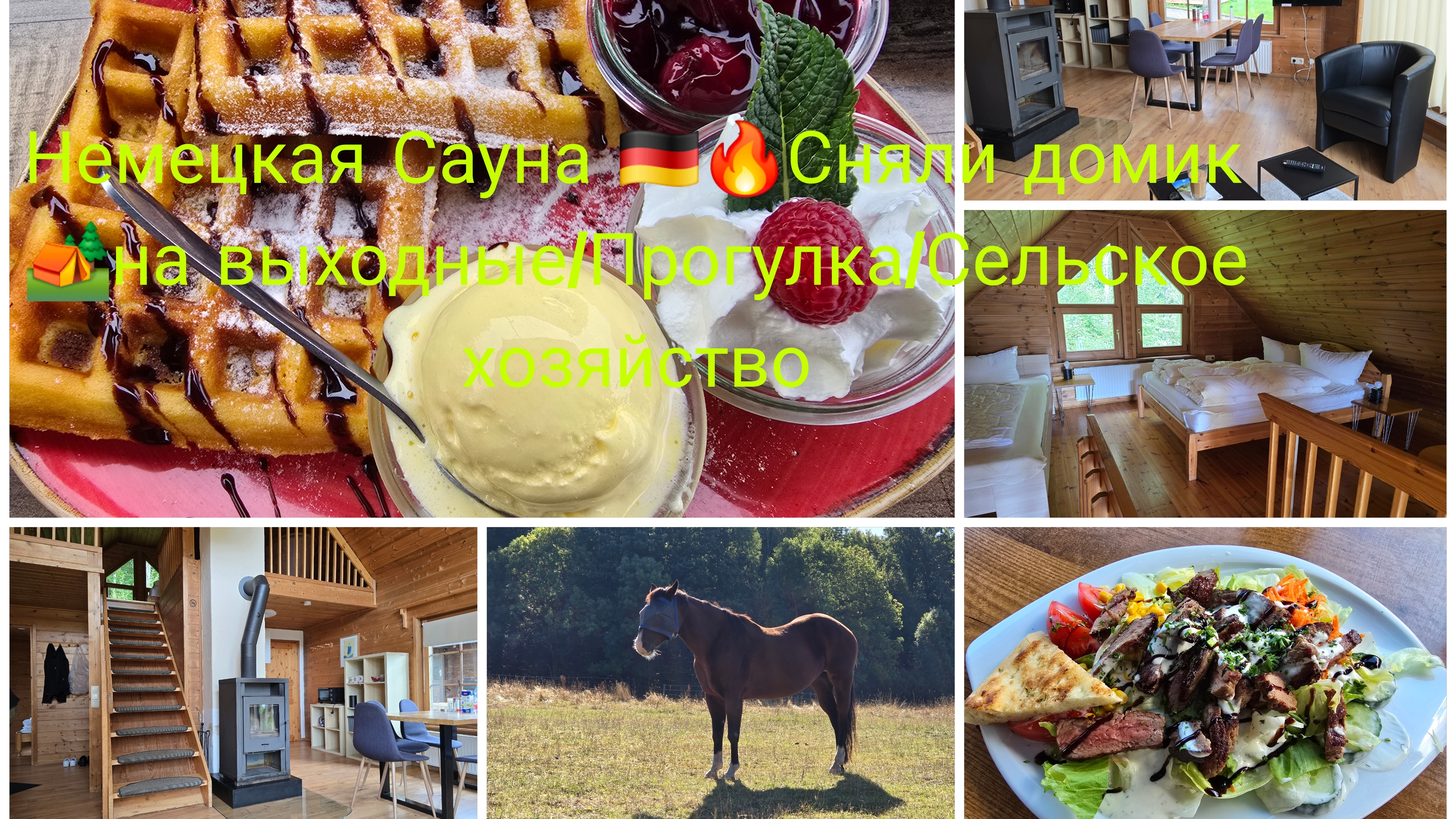 Сауна в Германии 🇩🇪/Сняли домик 🏕на Выходные Сауной/Сельское хозяйства в Германии