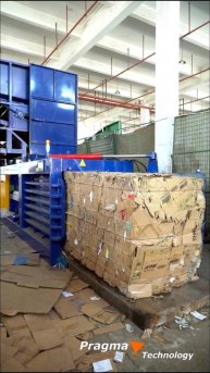 Пресс макулатурный с автоматической обвязкой