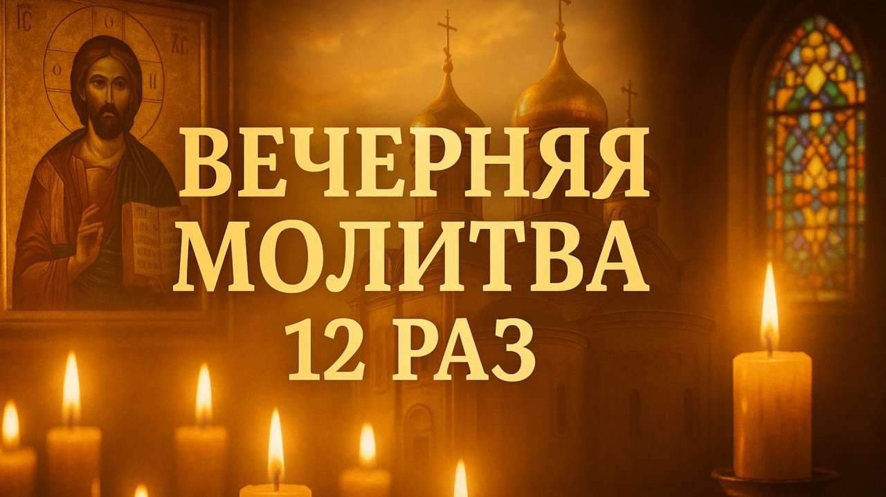 Вечерняя молитва 12 раз