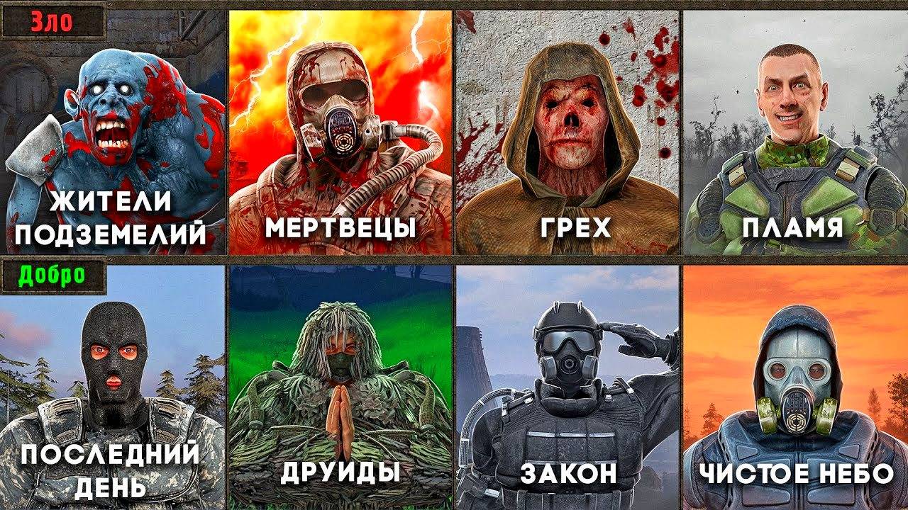 Все 13 вырезанных ГРУППИРОВОК - Все части STALKER