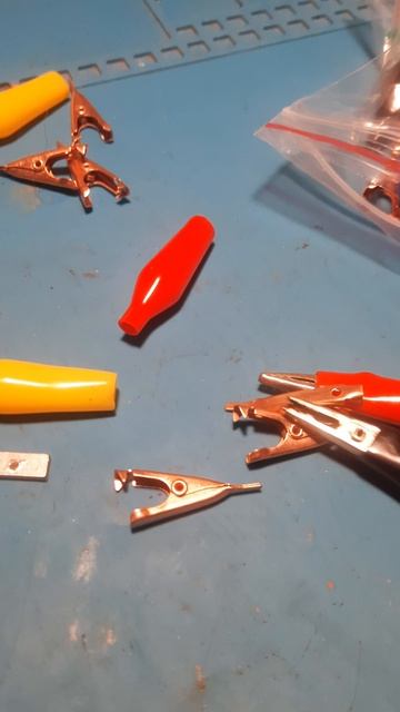 Набор из 10 медных зажимов для крокодила TLZWLA 5А 28мм