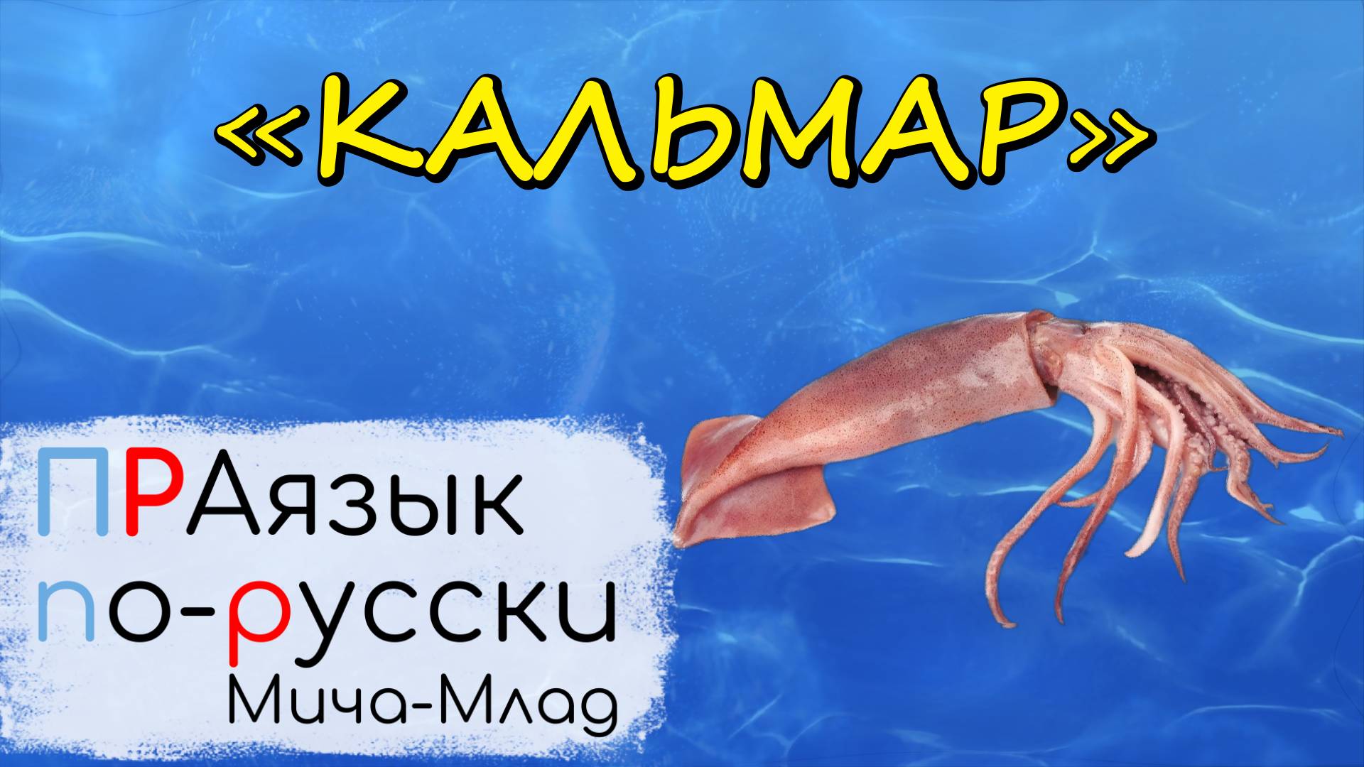 «КАЛЬМАР» что означает? Этимология. Праязык.