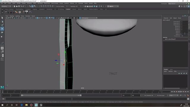 22.Mid poly modeling (Necklace)