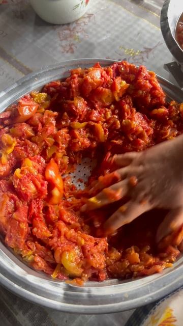 Томатная паста на костре