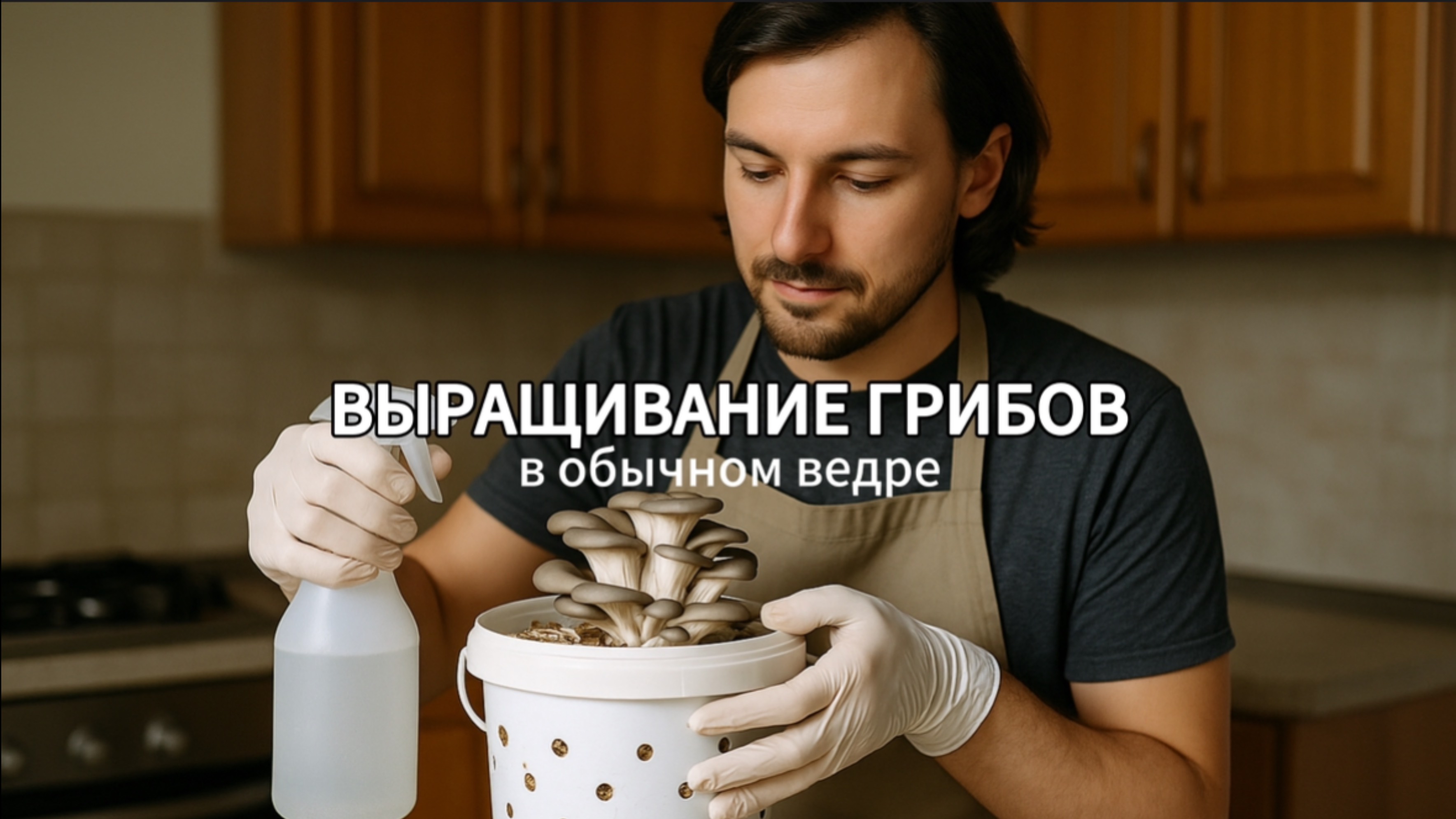Выращиваем грибы в обычном ведре 