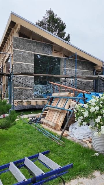 🏡🏡 Процесс утепления каркасного дома. Укладка перехлестного утепления, толщиной 50 мм