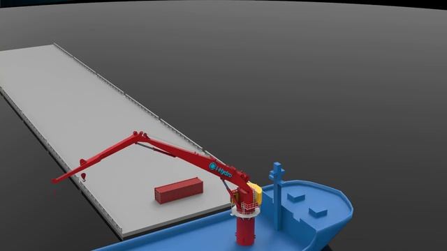 🏗️ Судовой электрогидравлический кран КЭГ-30/5-38/43  | Offshore Marine Crane 30t/43m