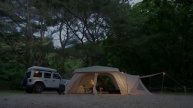 Одиночный кемпинг в тайном лесу. Можно ли быстро установить большую палатку.