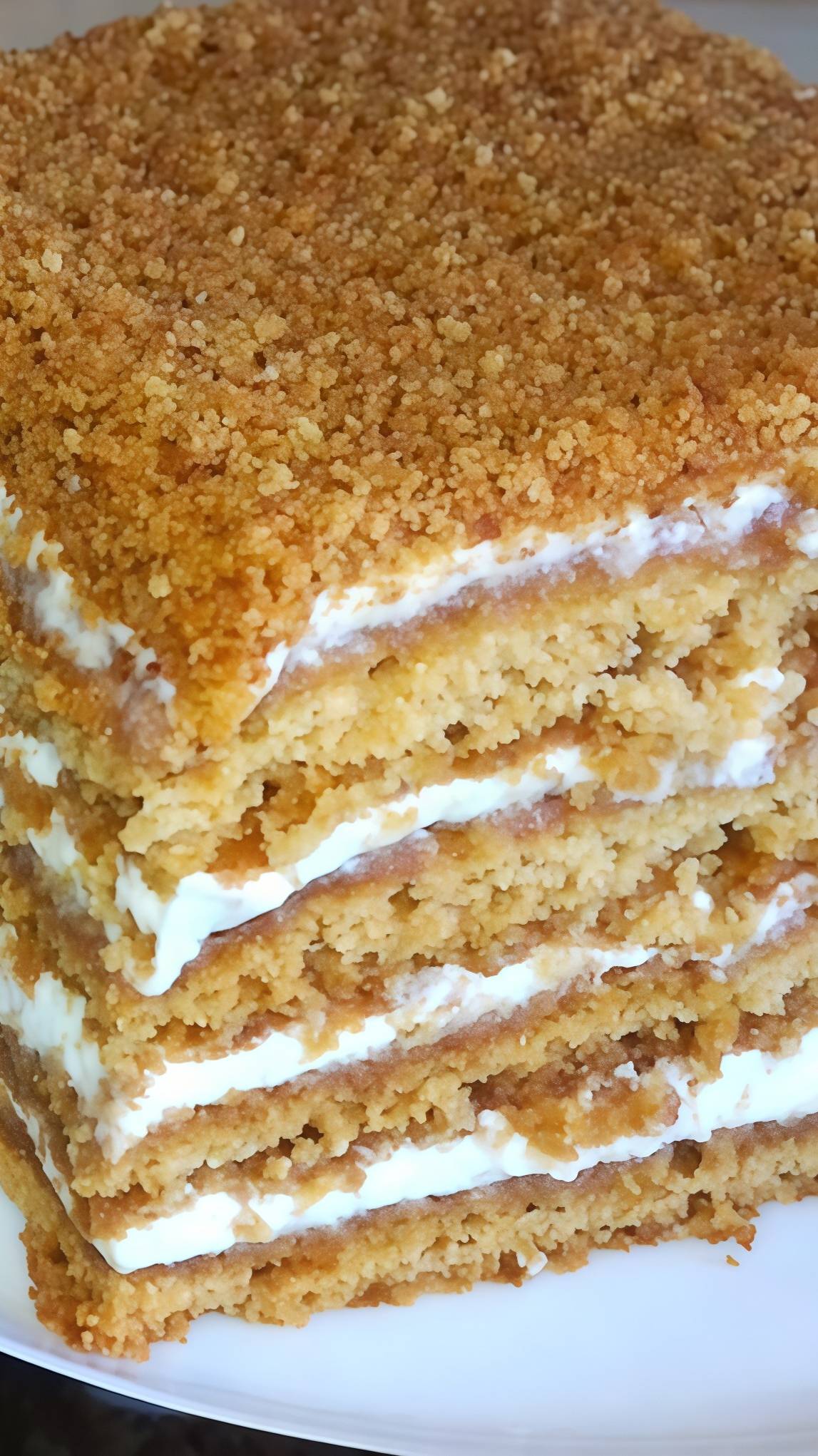 Рецепт Медовика без раскатки коржей | Вкусно Просто Быстро | #shorts #торты #рецепты #еда #медовик