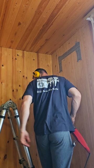Разметка и алмазное бурение под кондиционер в частном доме / установка сплит-системы Новосибирск