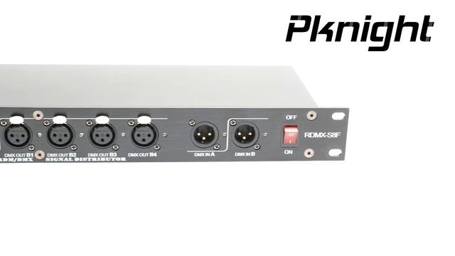 8-портовый RDM DMX сплиттер от Pknight — Надёжное распределение сигнала для профессионального освеще