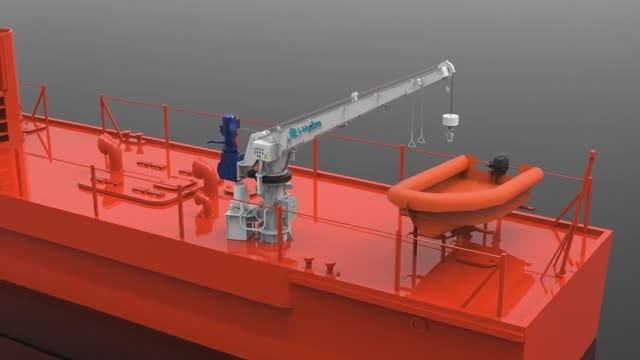 🏗️ Спуско-подъёмное устройство для дежурной шлюпки  | Lifeboat Davit System