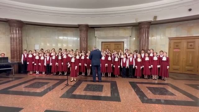 "Чему учат в школе", Большой детский хор им. В. Попова, дирижёр Анатолий Кисляков