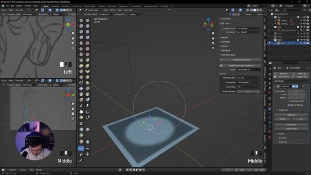 54 - Sculpture Detailing with Multires and VDM - Part 1