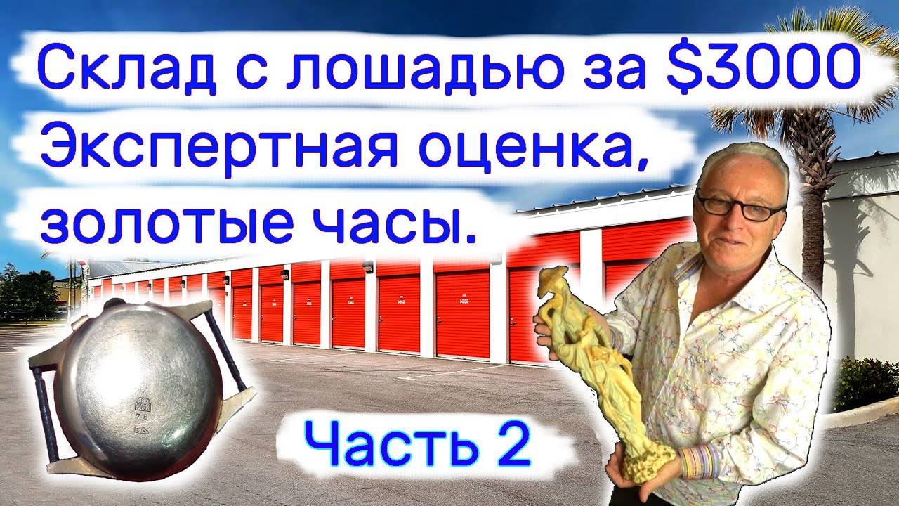 Склад с лошадью за 3000 Часть 2. Экспертная оценка и золотые часы.
