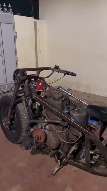 Одноцилиндровый двухтактный дизельный мотоцикл