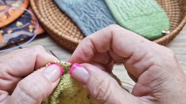 Последовательность распределения петель для вязания резинки.