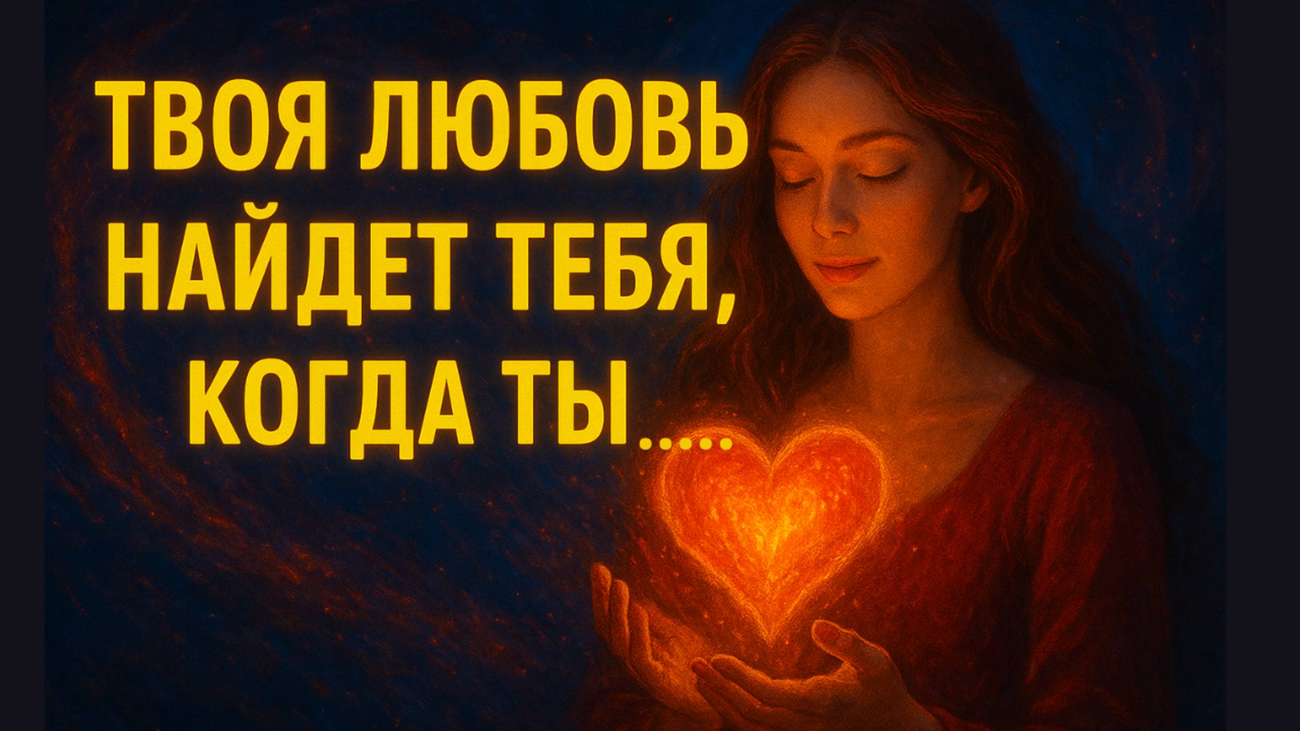 Твоя любовь найдет тебя когда ты .....