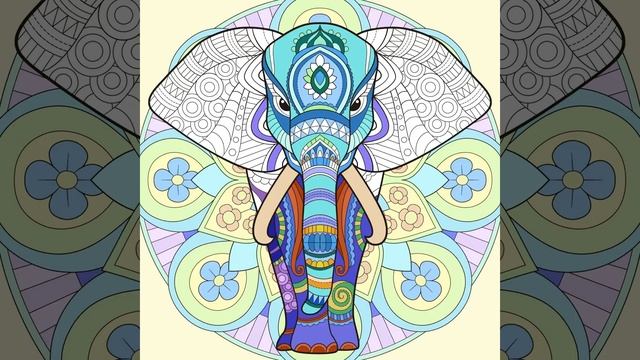 Цифровая раскраска. Слон