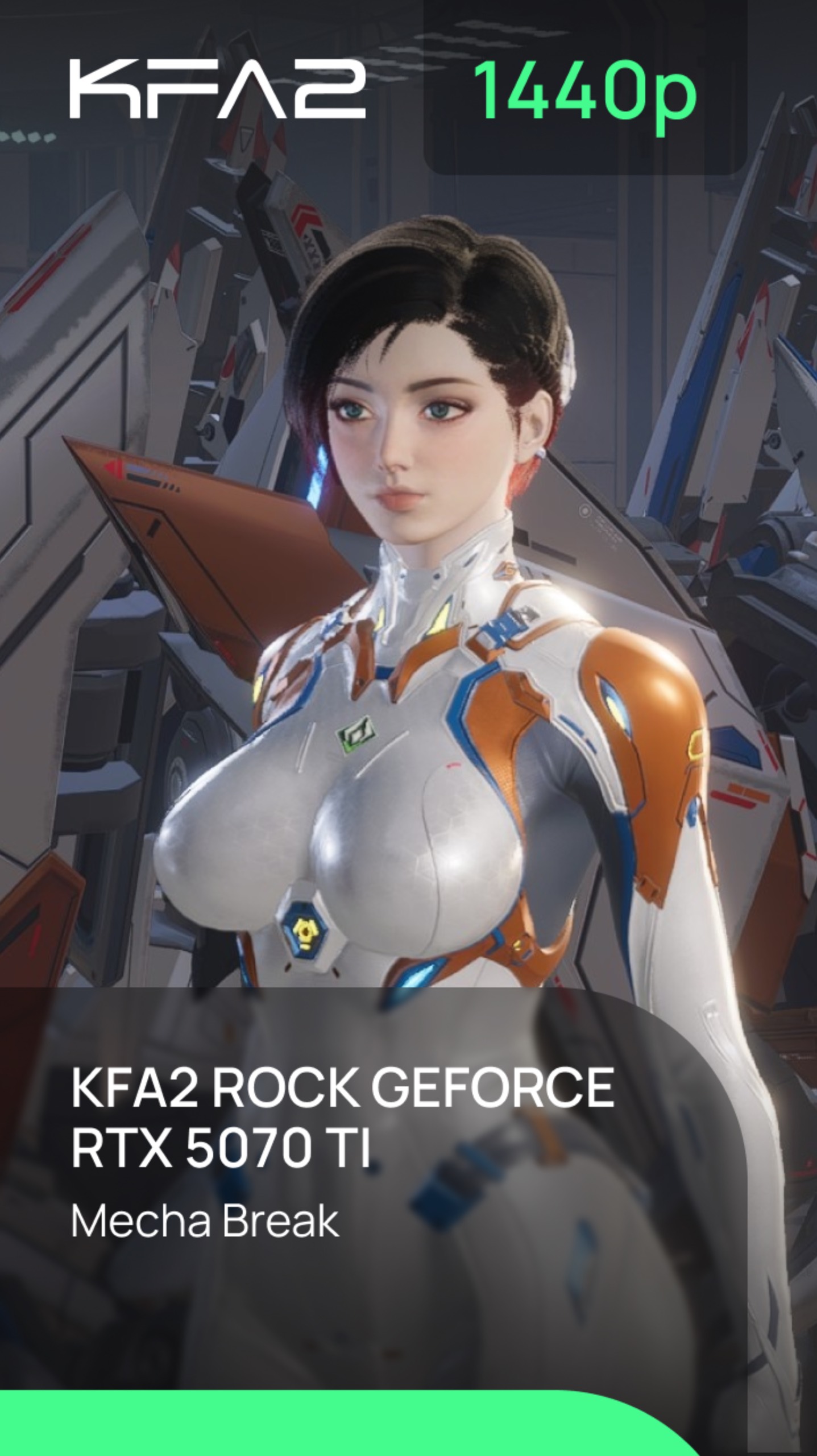 Тест видеокарты KFA2 ROCK GeForce RTX 5070 Ti | Mecha Break | 1440p (2K) разрешение