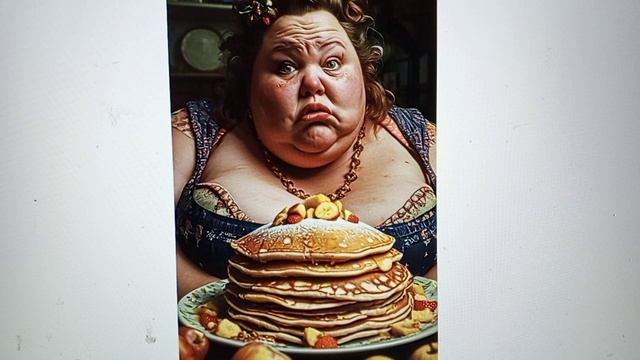 Рыма чек и не опрятная -крошка - На  двоих тазик оладушек,