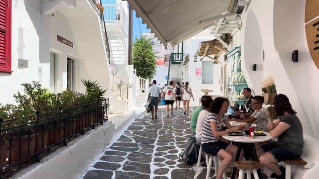 🇬🇷 Миконос, Греция - пешеходная прогулка | 2025