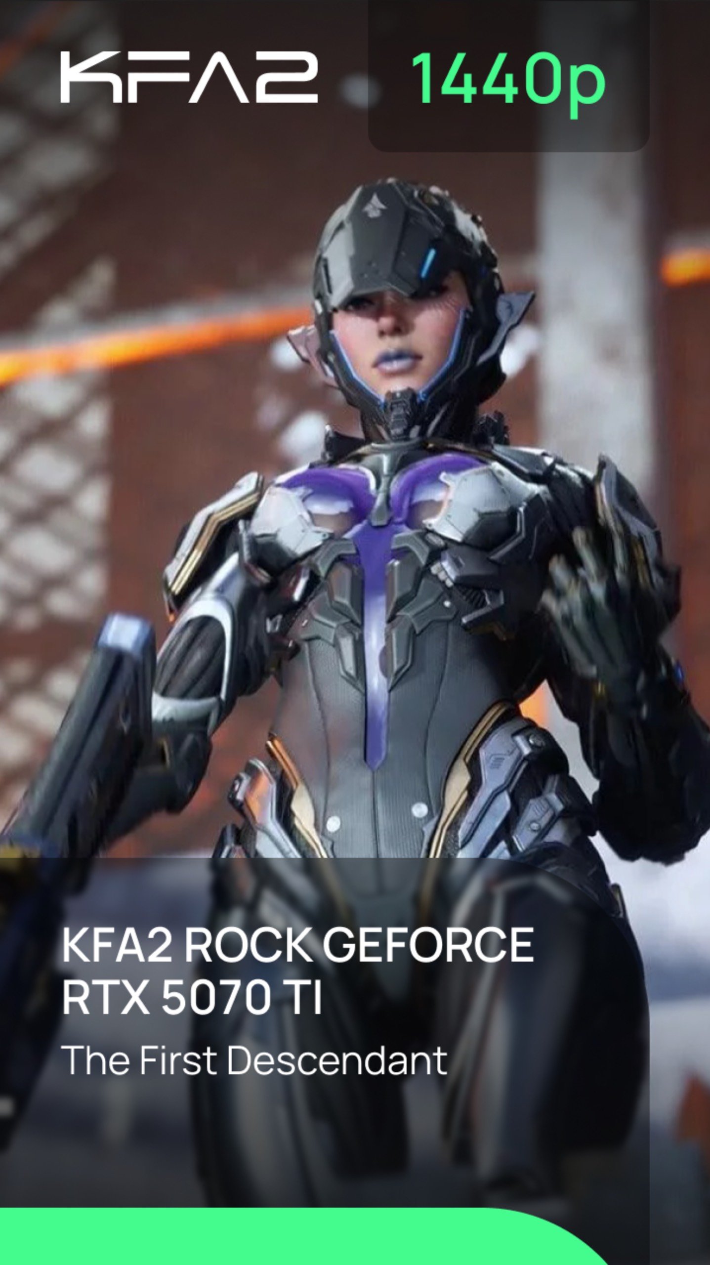 Тест видеокарты KFA2 ROCK GeForce RTX 5070 Ti | The First Descendant | 1440p (2K) разрешение