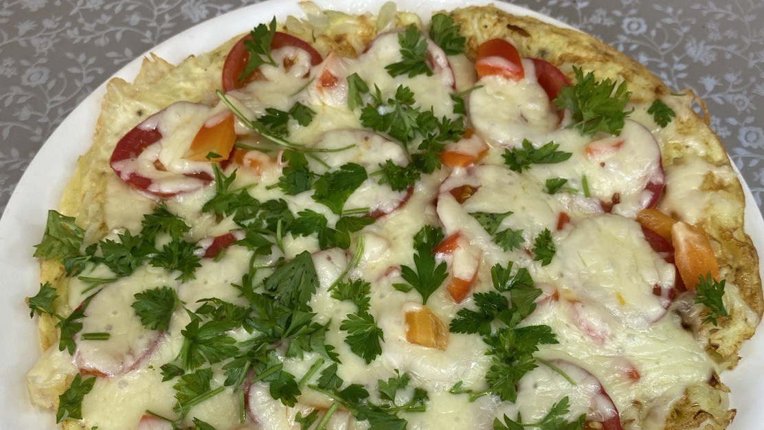 Яично-овощная лепёшка без муки...Очень вкусно,рекомендую!!!