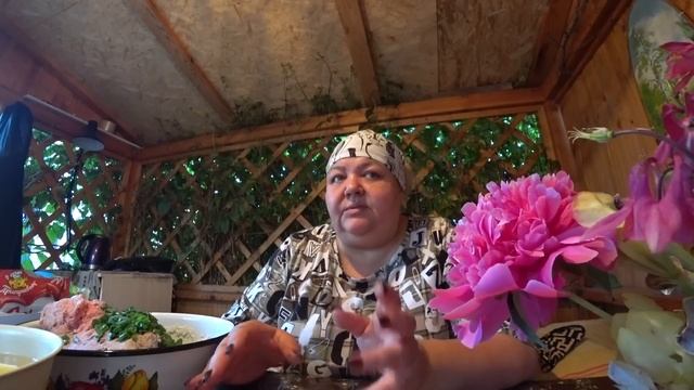 ДАЧНАЯ ЖИЗНЬ/ГОТОВЛЮ УЖИН ТЕФТЕЛИ С ДЖУСАЕМ/БОЛТАЮ С В