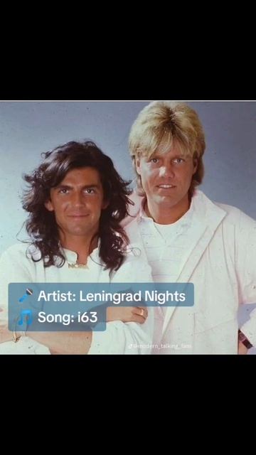 Leningrad Nights - i63 ❤️ Modern Talking style
Слушай на Яндекс Музыке, ВК музыке и других популярны