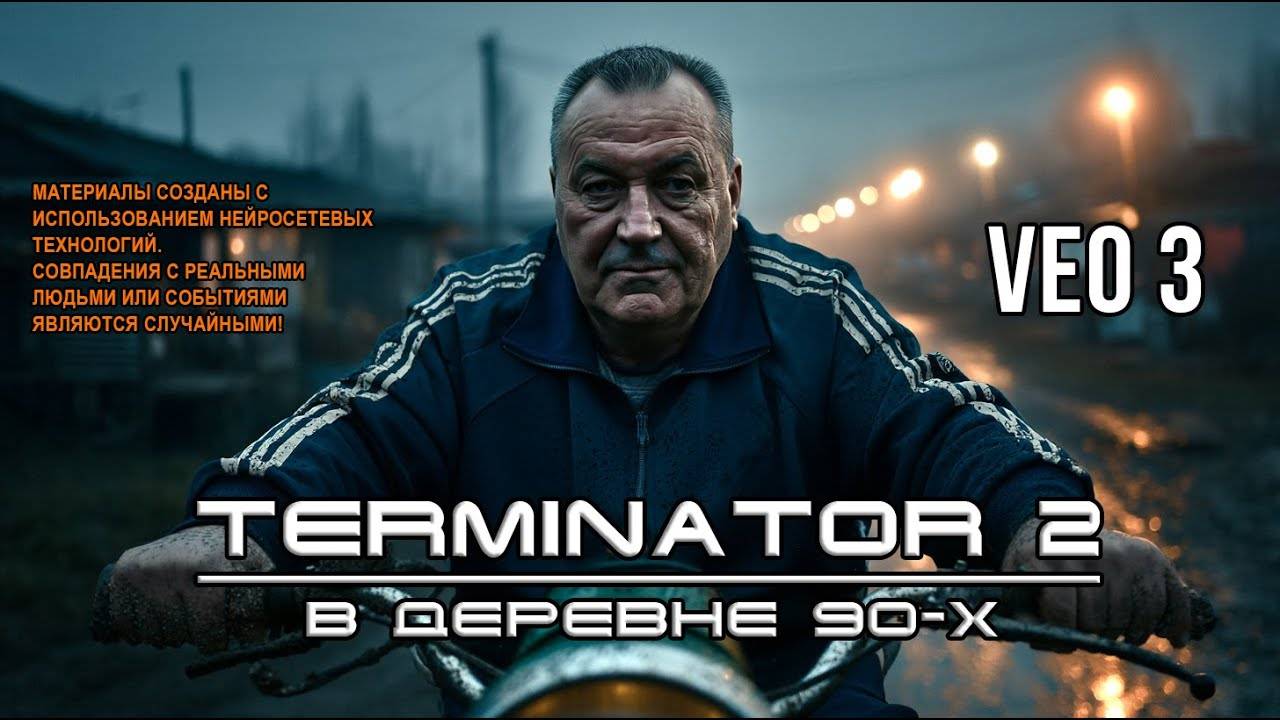 Терминатор в деревне 90-х - AI Remake (VEO 3)