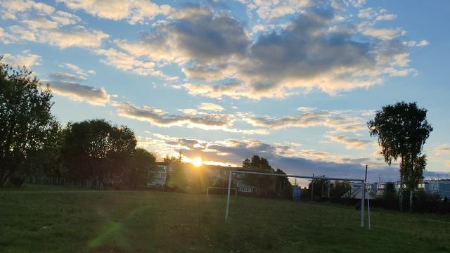 09-09-2025 сентябрь в деревне, деревенский закат и уют
