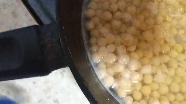 Приготовление Нута с мясом и грибами
