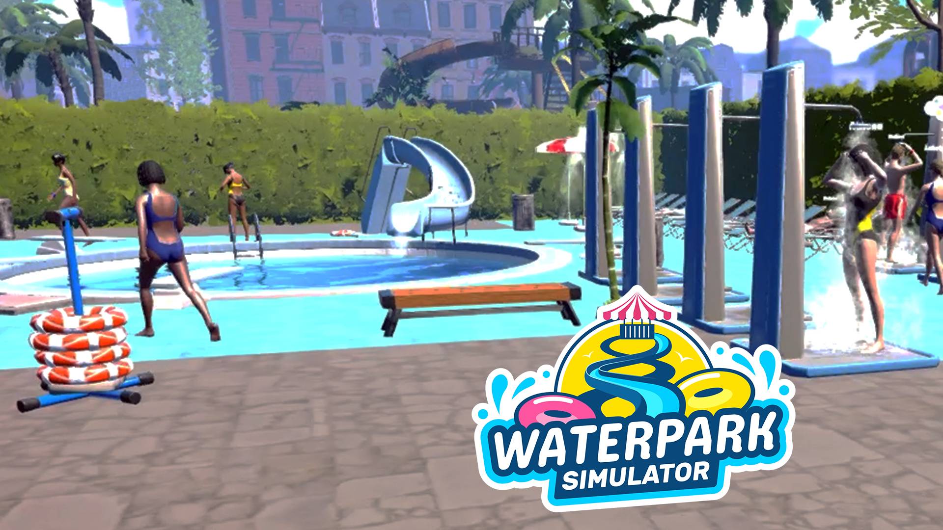 Красим Аквапарк - Waterpark Simulator #6 Прохождение