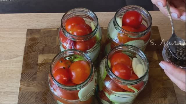 Помидоры с маслом маринованные на зиму