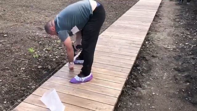 Деревянные дорожки для участка 3