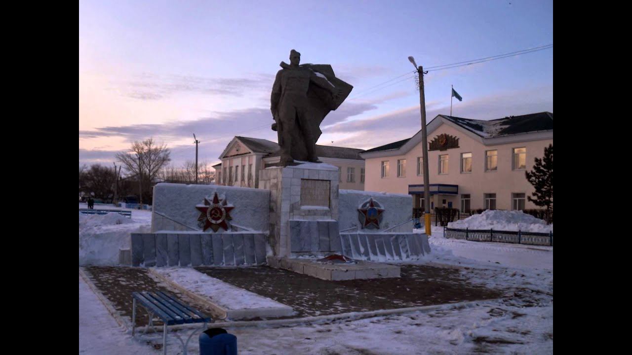Зима. Казахстан. Родина.