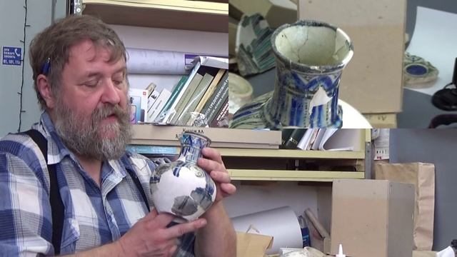 Кашинный кувшин из раскопа по ул. Толстого, 41