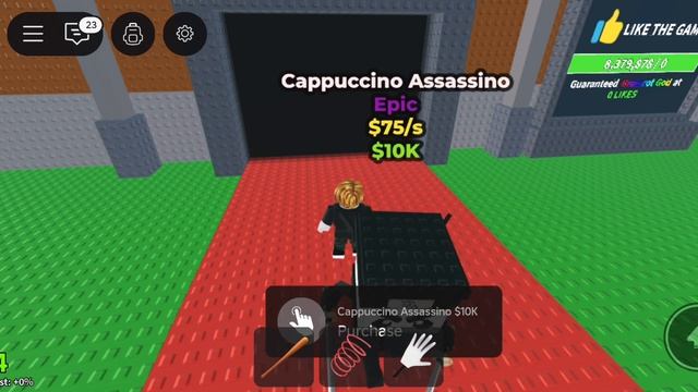 играю в укради Брейн рот на Roblox