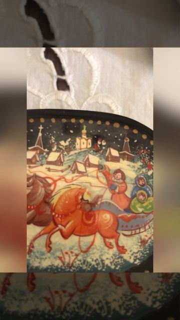 Шкатулка лаковая Палех https://t.me/vintageparadise1/48
