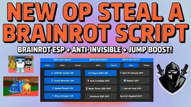 ЛУЧШИЙ СКРИПТ НА СТИЛ А БРЕЙНРОТ 2025 | Steal A Brainrot | Roblox | Pastebin  INVISIBLE STEAL