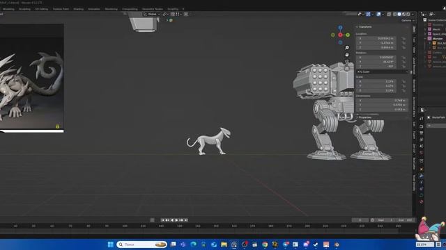 Blender#3D#Моделим#Сцена#Мехи#Монстры#Космо-корабли#09