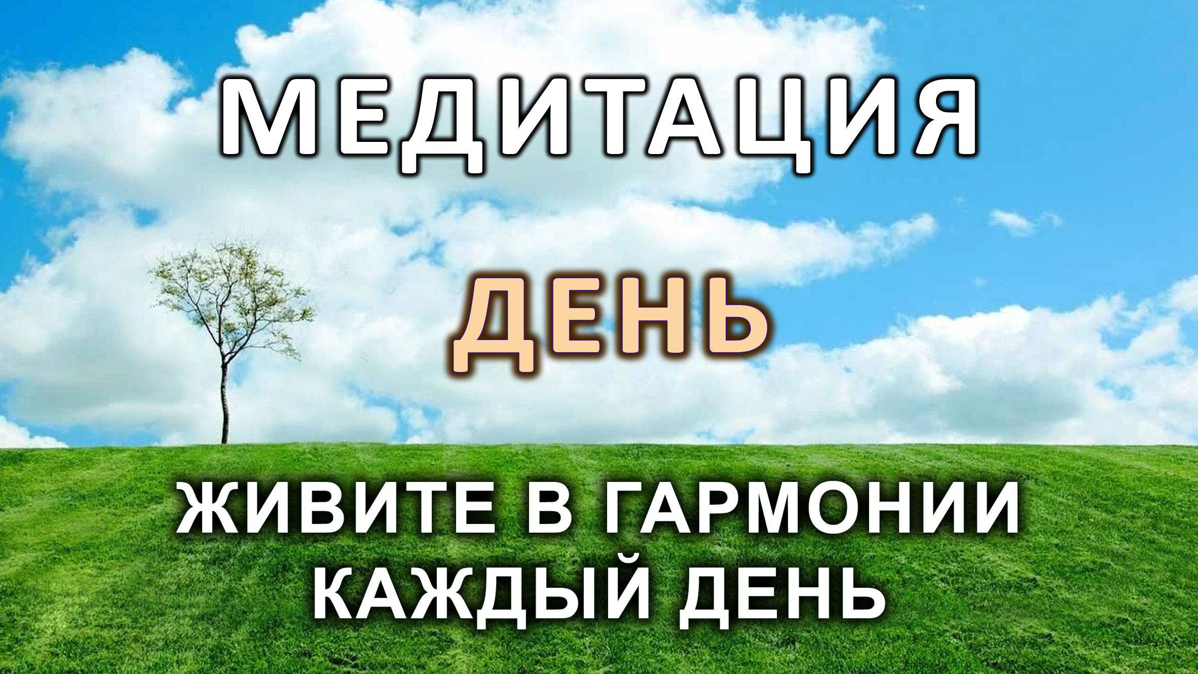 Медитация. Живите в гармонии каждый день. День.
