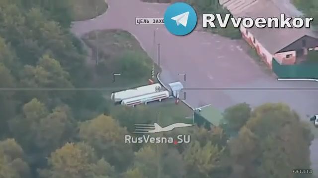 'Ланцет' уничтожает газохранилище в Черниговской области 💥🇷🇺👊