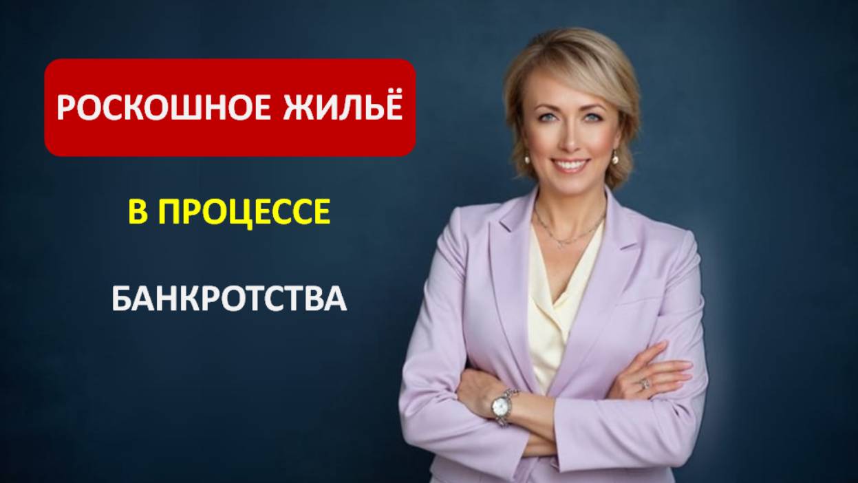РОСКОШНОЕ ЖИЛЬЁ В ПРОЦЕССЕ БАНКРОТСТВА