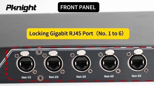 Гибридный коммутатор Pknight на 12 портов для аудио-видео и сценического освещения