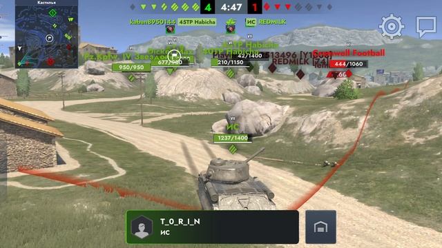 World Of Tanks Blitz M41D который мне выпал с контейнера, 1 бой